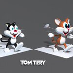 Design a 3D image of Tom and Jerry. (4).jpg